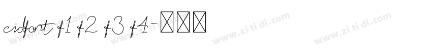 cidfont f1 f2 f3 f4字体转换